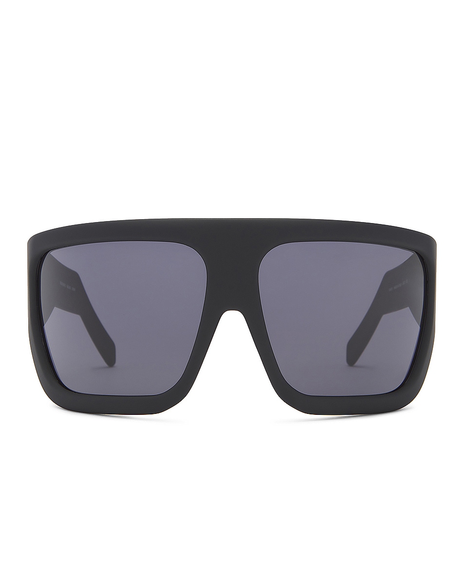 Image 1 of Rick Owens Davis Sunglasses in Black & Black