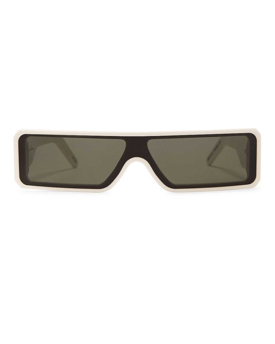 Image 1 of Rick Owens Gethshades Sunglasses in Pearl & Forest