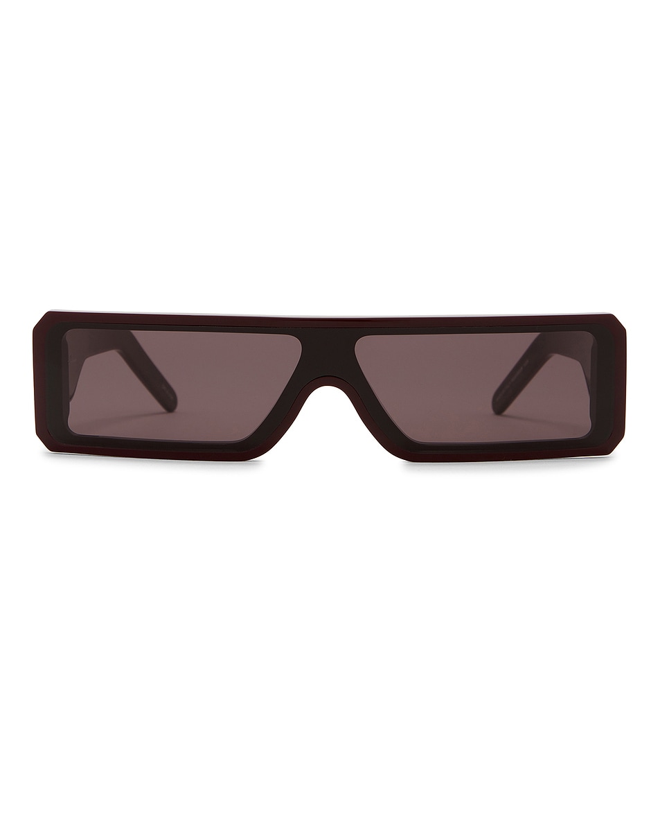 Image 1 of Rick Owens Gethsades Sunglasses in Mahogany