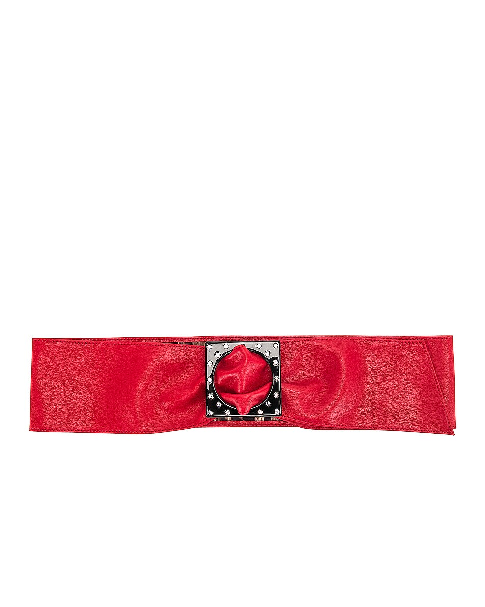 Image 1 of RIXO Zoe Belt in Red Nappa Leather