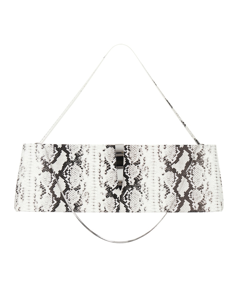 Image 1 of retrofete Ruth Large Shoulder Bag in Snake & Silver