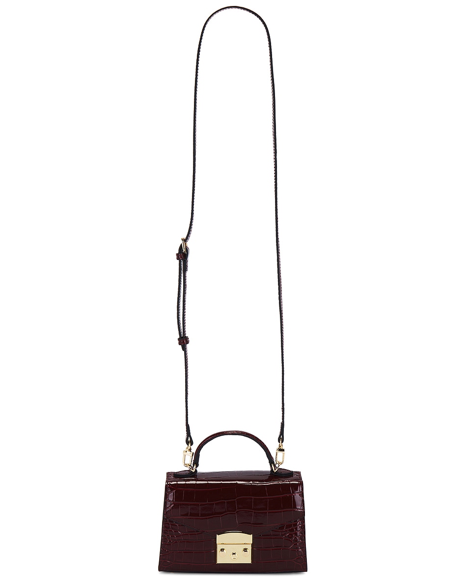 Image 1 of retrofete Renee Bag in Burgundy Croco