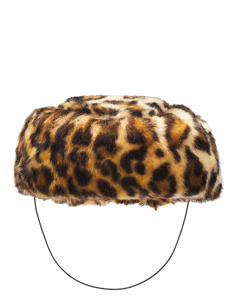 Image 1 of Rowen Rose Pillbox Hat in Leopard