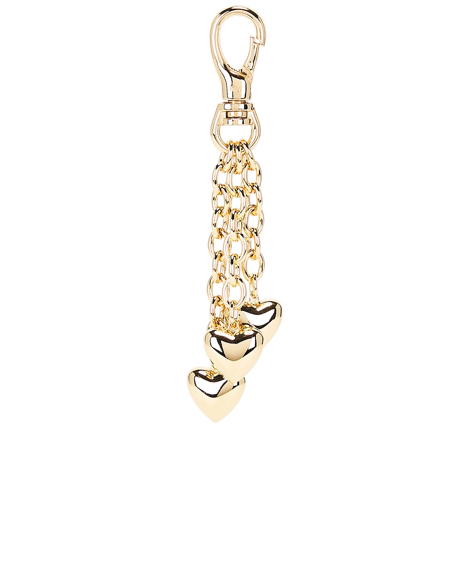 Image 1 of Roxanne Assoulin The Puffy Heart Bag Charm in Gold