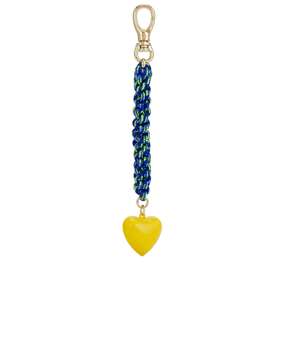 Image 1 of Roxanne Assoulin Happy Cord Bag Charm in Royal Blue & Yellow