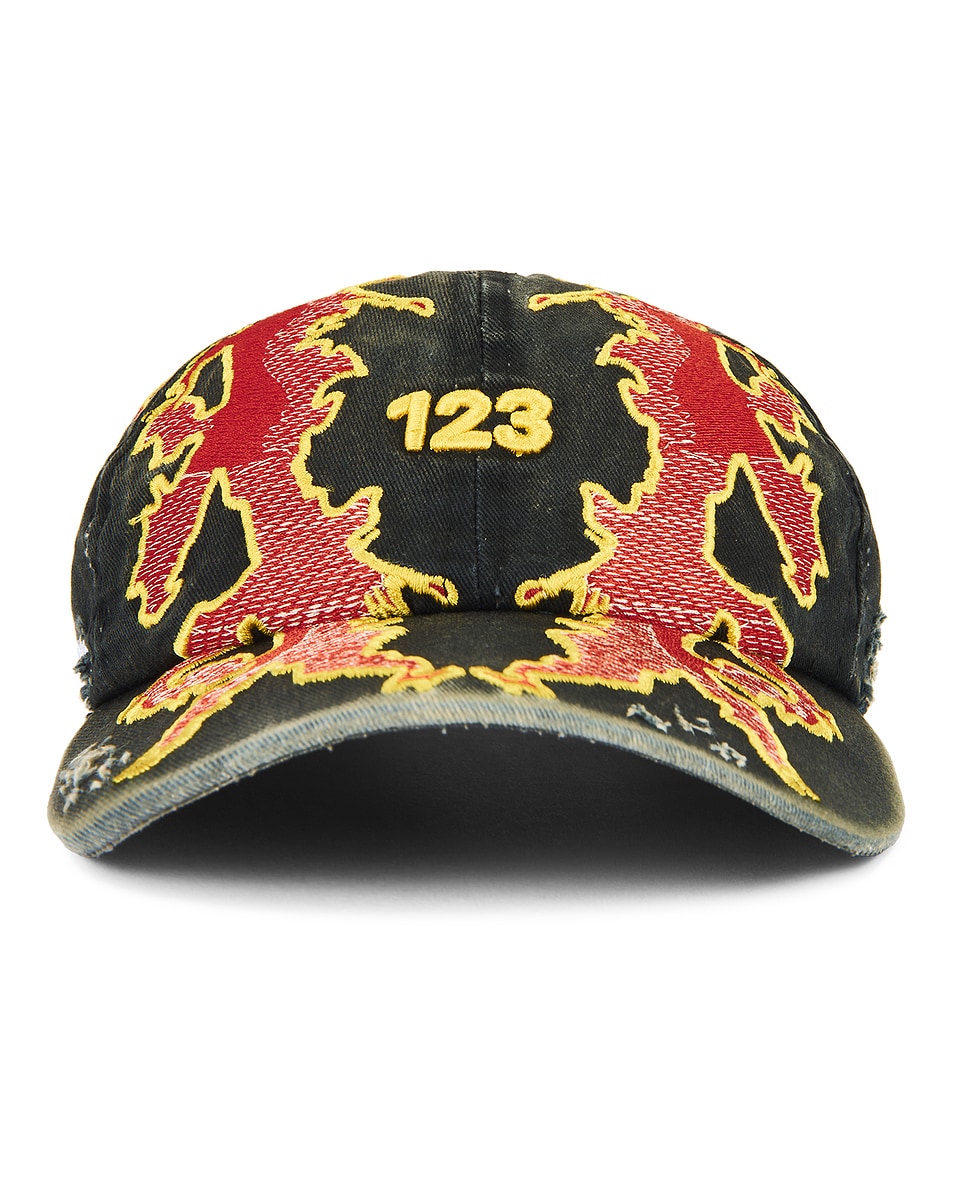 Image 1 of RRR123 Lambs Cap in Black & Red