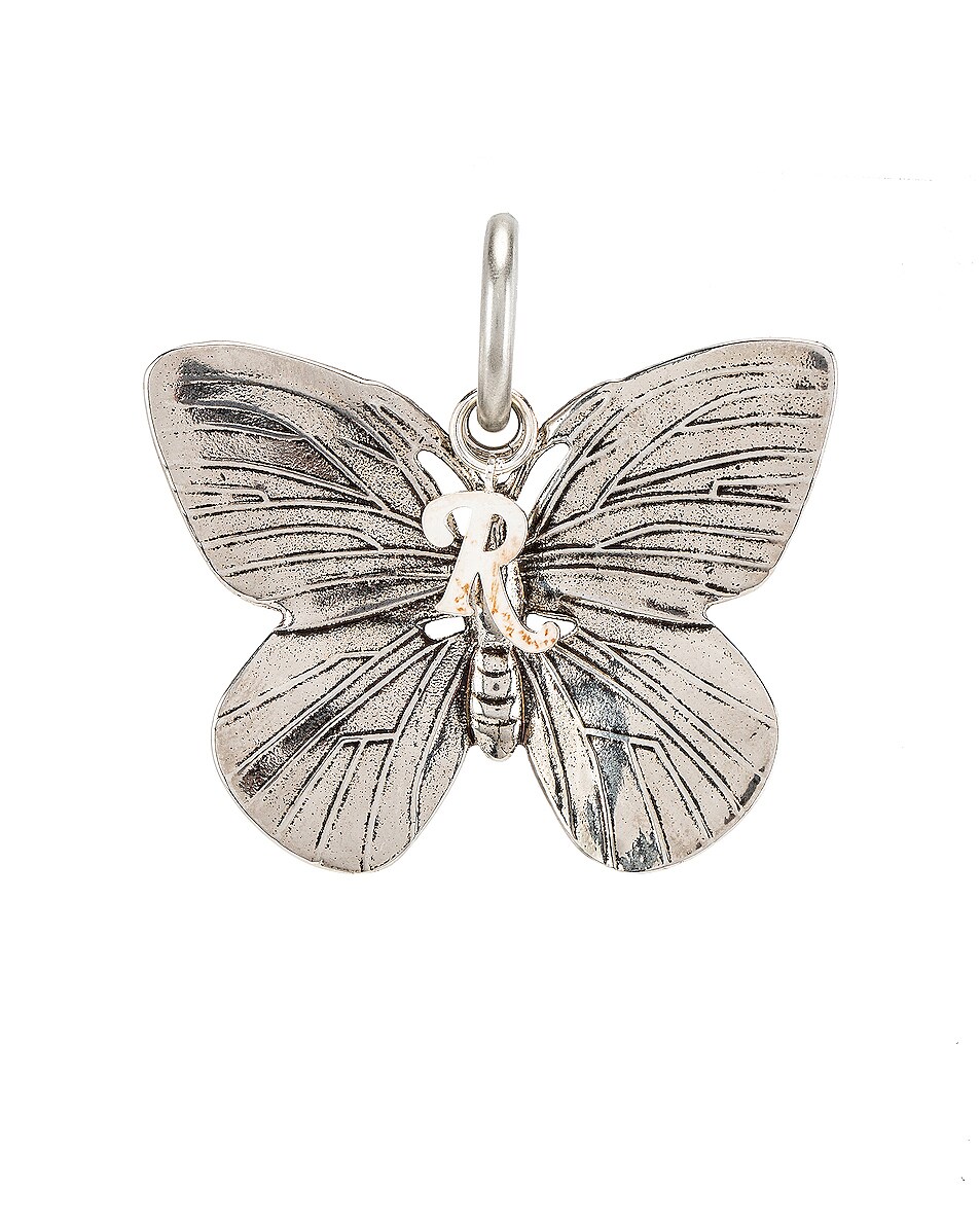 Image 1 of Raf Simons Butterfly Charm in Silver