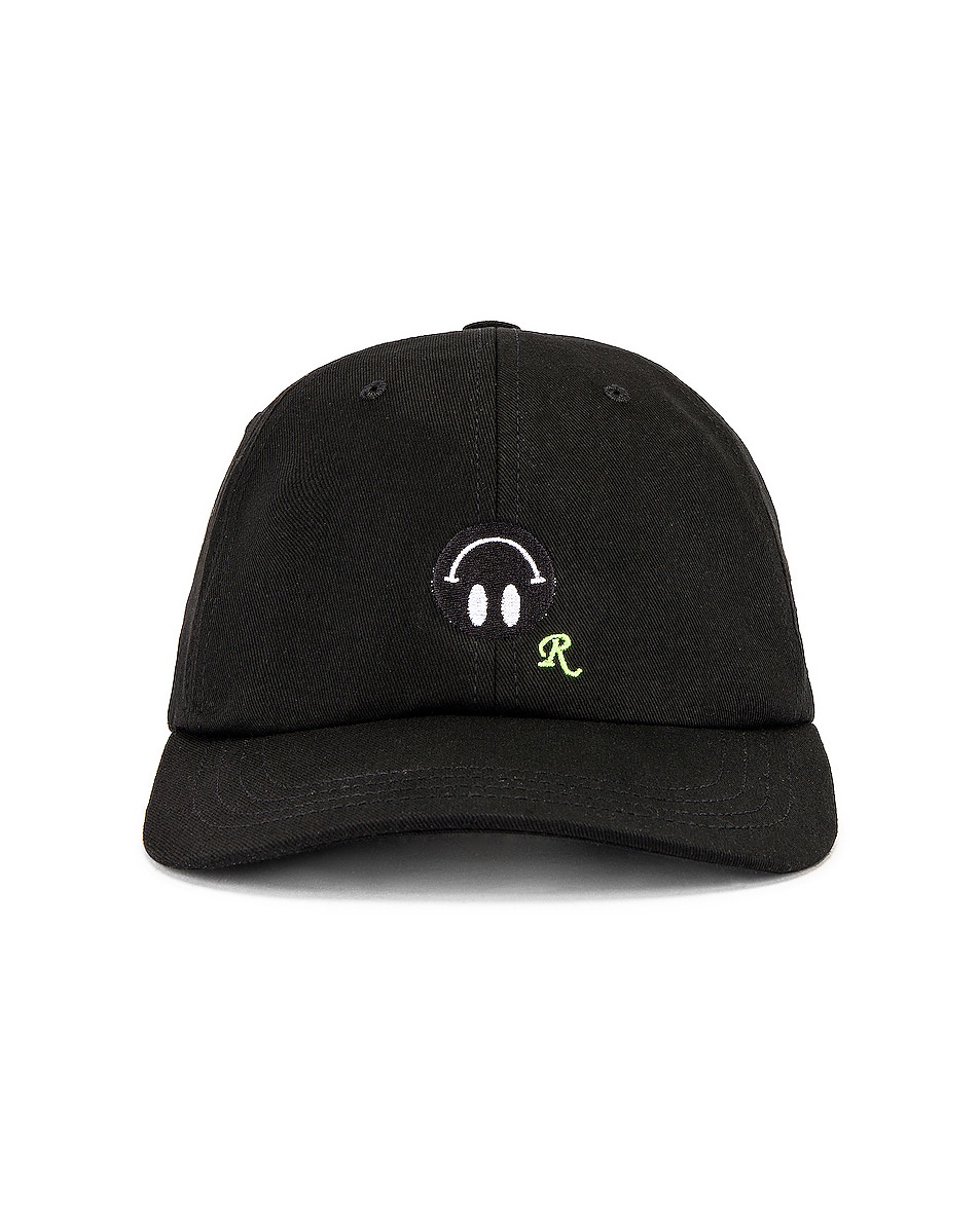 Image 1 of Raf Simons Embroidered Cap in Black