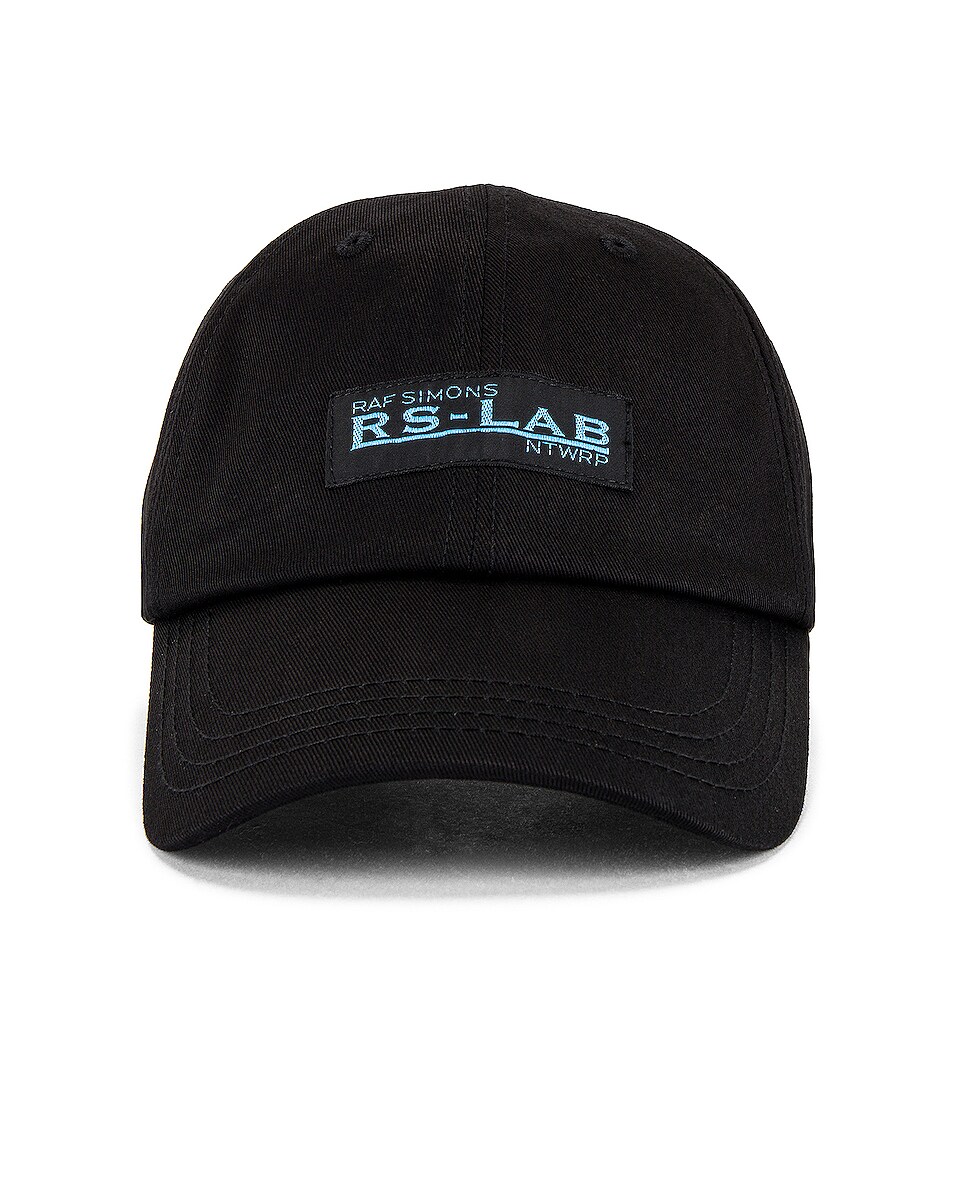 Image 1 of Raf Simons RS Lab Cap in Black