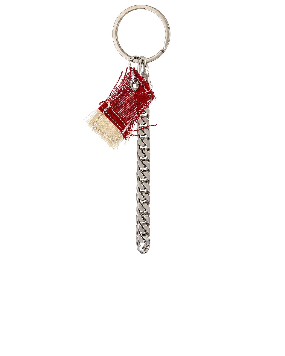 Image 1 of Raf Simons Keychain With Flag in Nickle