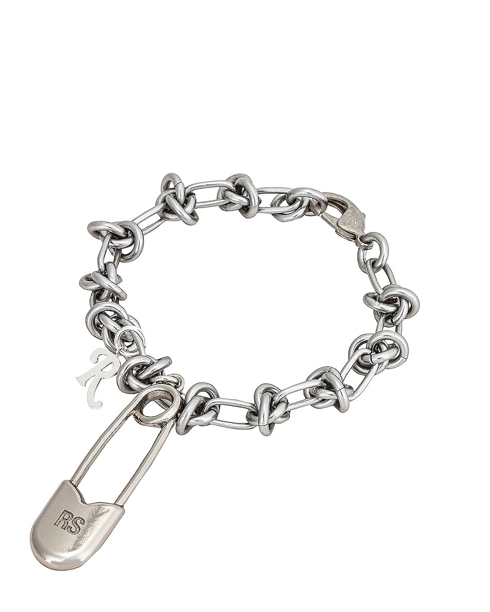 Image 1 of Raf Simons Knot Charm Bracelet in Nickle