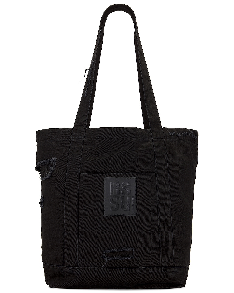 Image 1 of Raf Simons Tote Bag With Inside Bag Destressed in Black