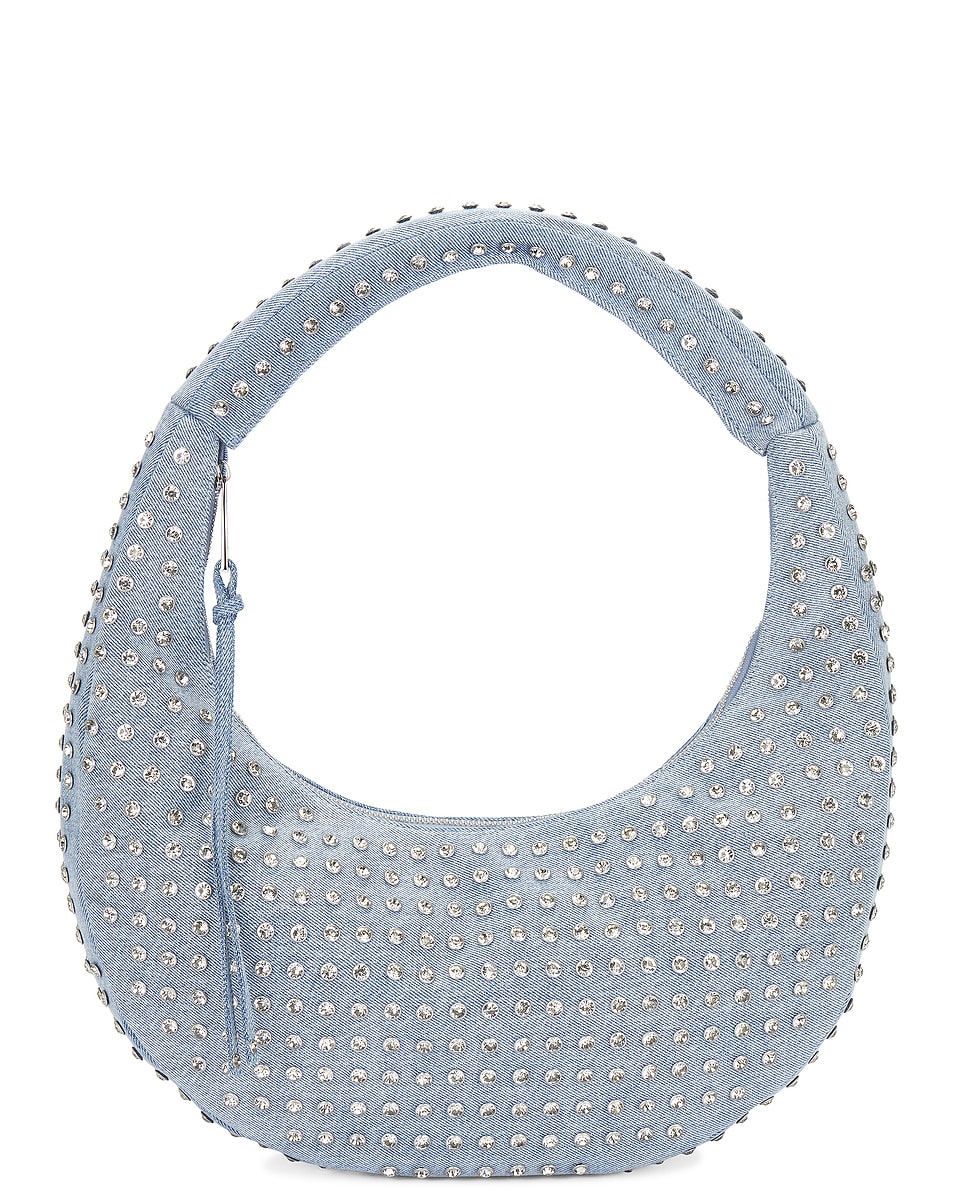 Image 1 of retrofete Elodie Large Bag in Chambray & Silver