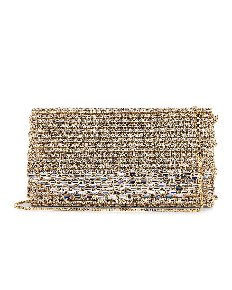 Image 1 of Rosantica Rossana Bag in Gold & Crystals