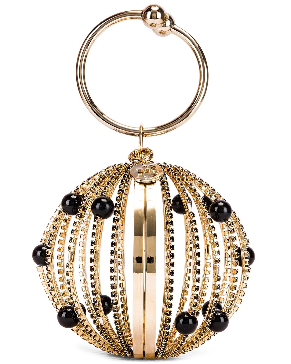 Image 3 of Rosantica Sasha Bag in Black Beads With Crystals