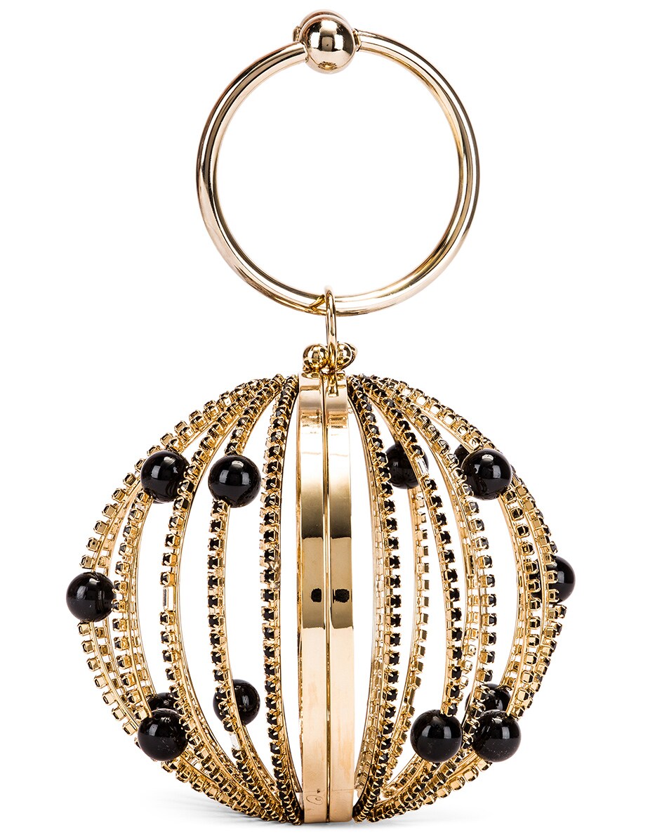 Image 4 of Rosantica Sasha Bag in Black Beads With Crystals