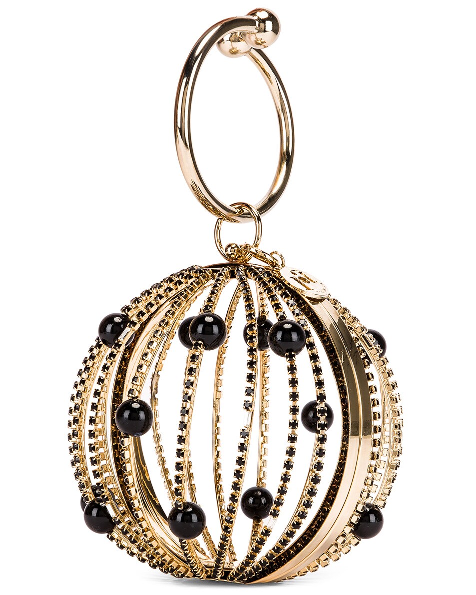 Image 5 of Rosantica Sasha Bag in Black Beads With Crystals