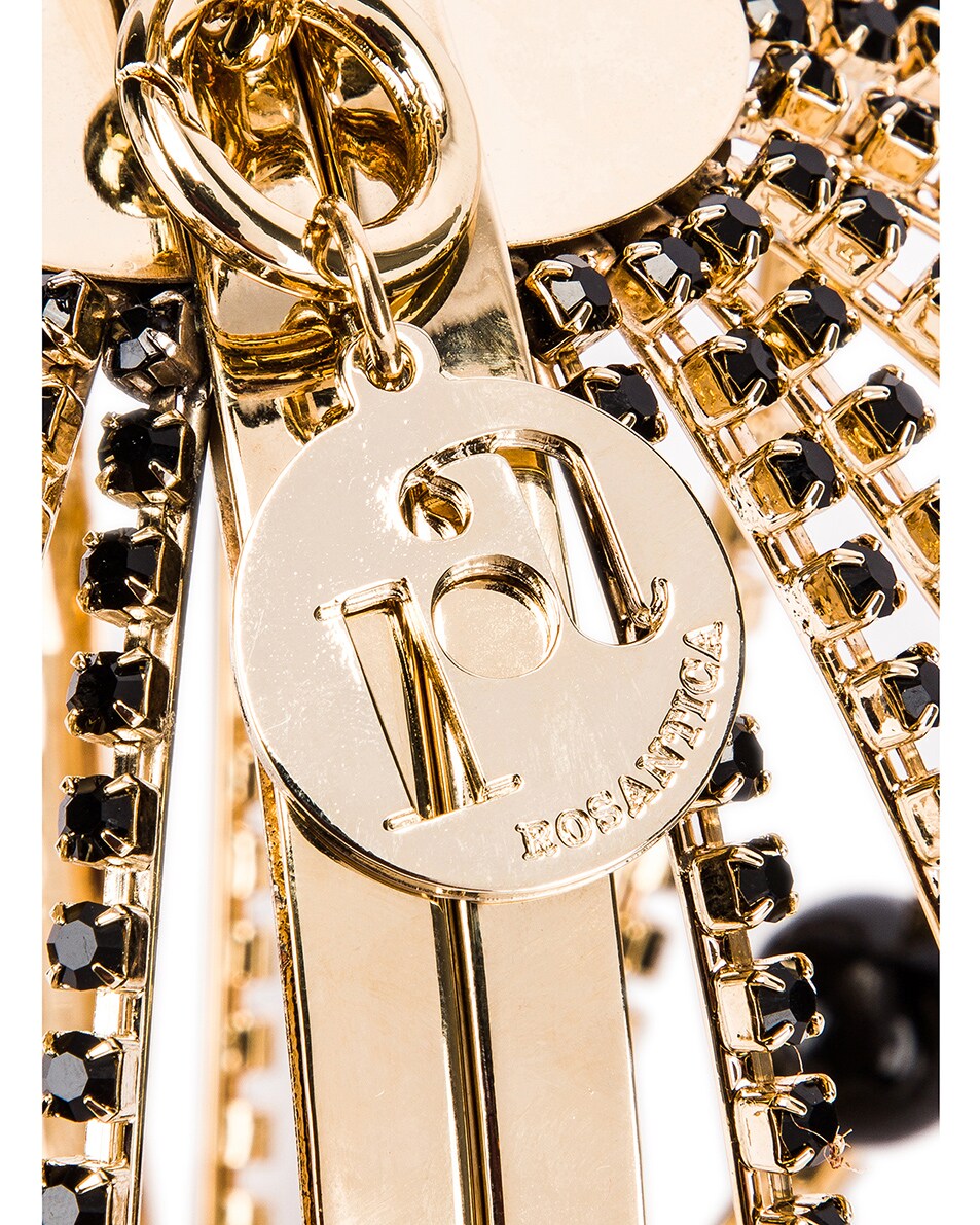 Image 7 of Rosantica Sasha Bag in Black Beads With Crystals