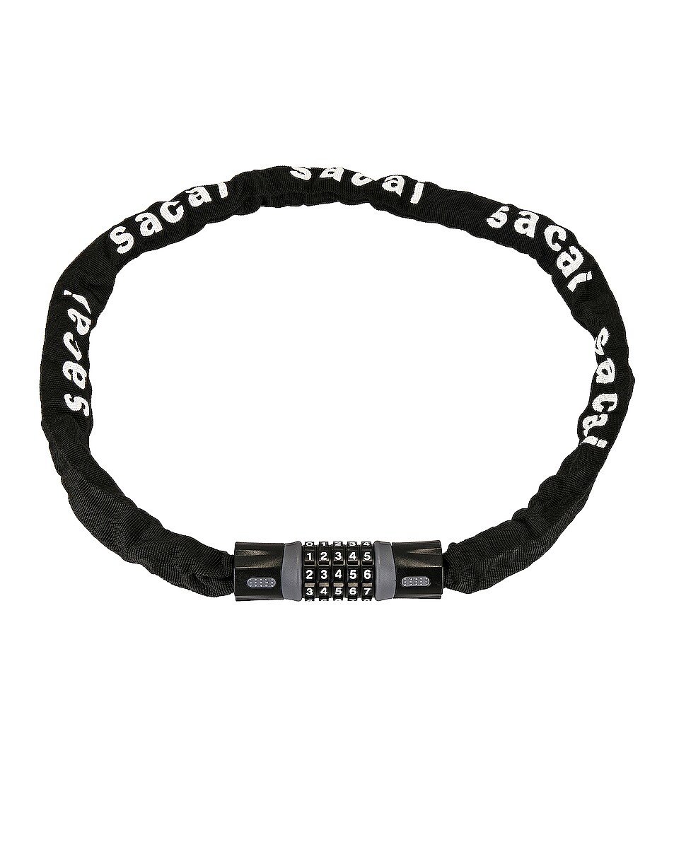 Image 1 of Sacai Bicycle Lock Chain in Black