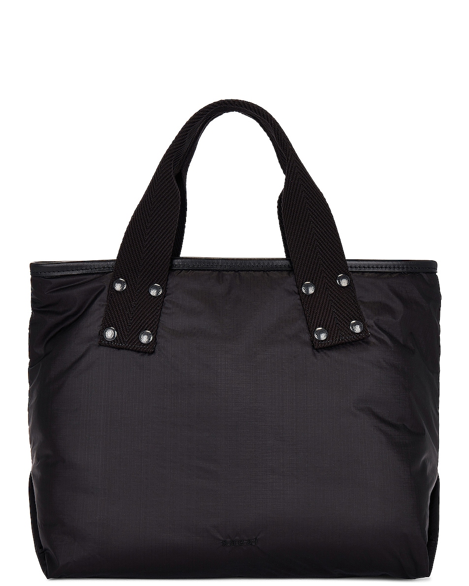 Image 1 of Sacai Skytex Medium Tote Bag in Black