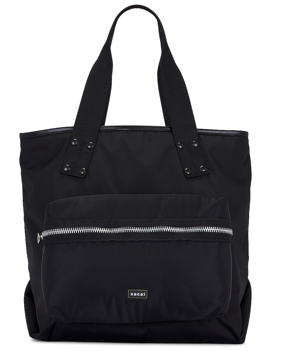 Image 1 of Sacai Coal Tote Bag Large in Black