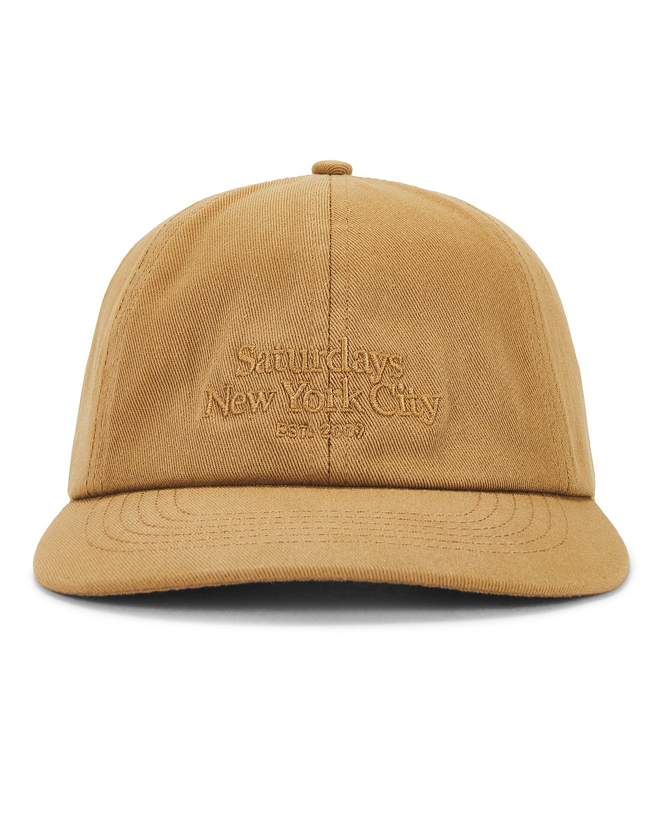 Image 1 of SATURDAYS NYC Miller Standard Abie Dad Hat in Camel