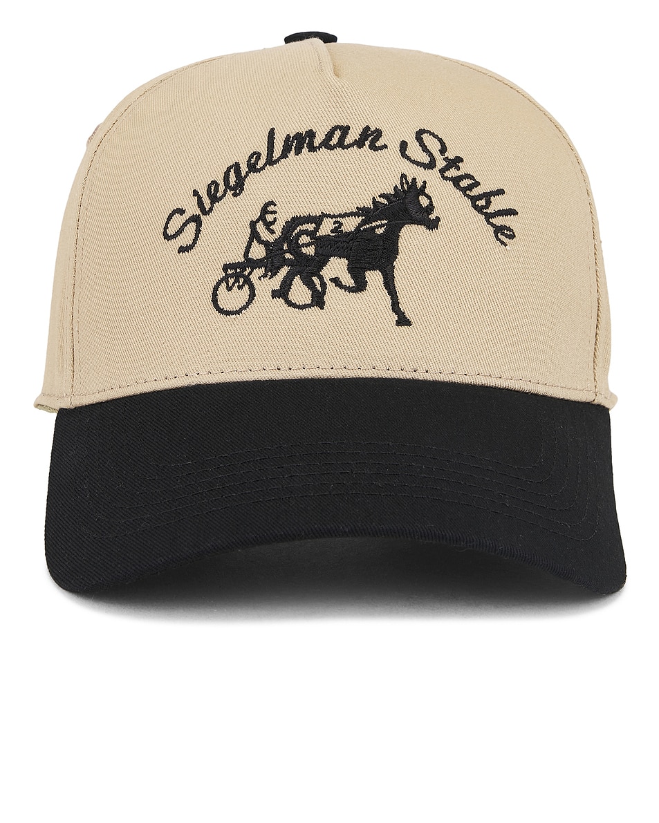 Image 1 of Siegelman Stable Hat in Khaki & Black