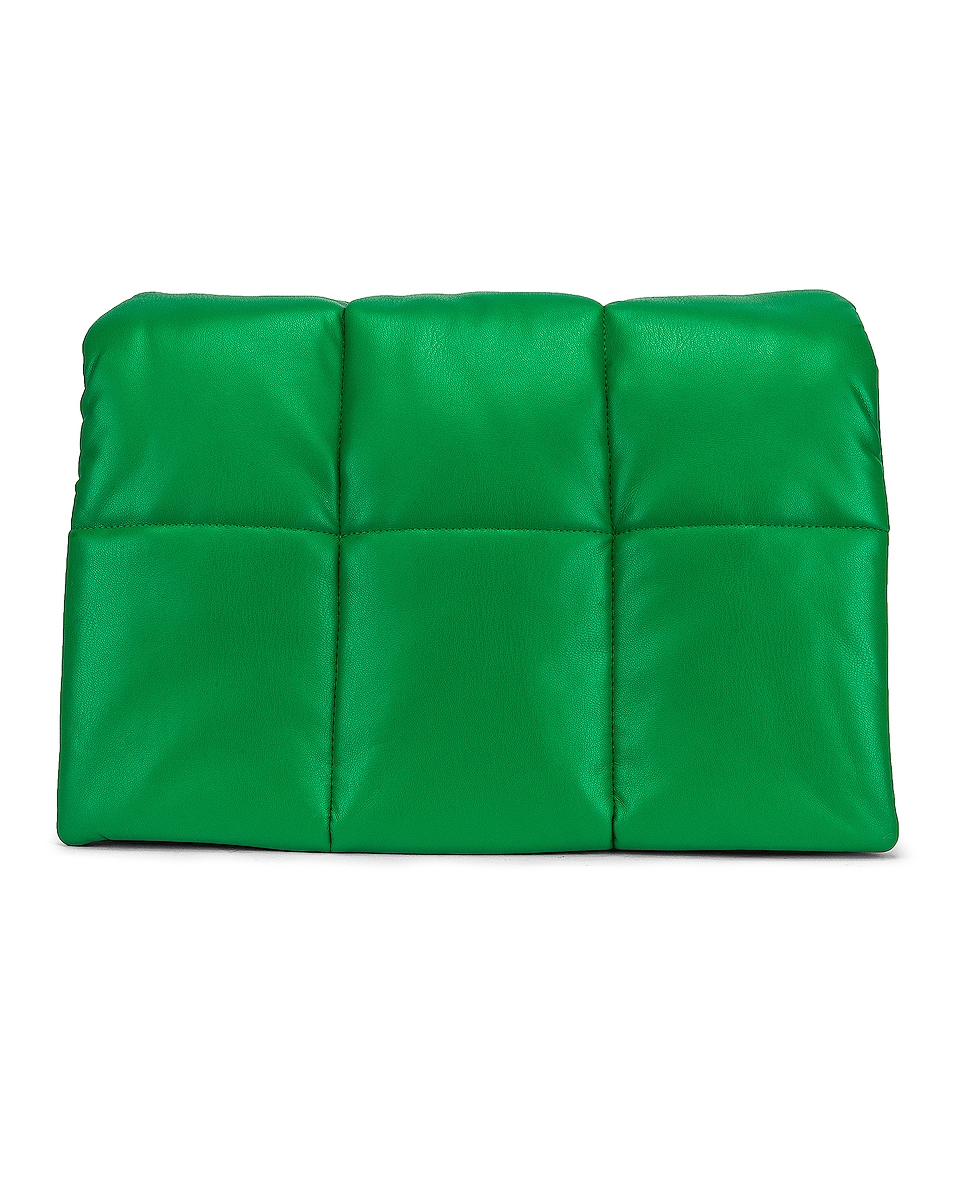 Image 1 of STAND STUDIO Wanda Faux Leather Clutch Bag in Green