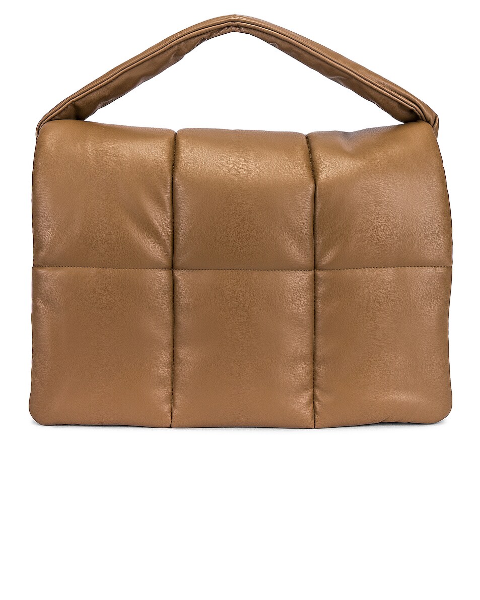 Image 1 of STAND STUDIO Wanda Faux Leather Clutch Bag in Taupe