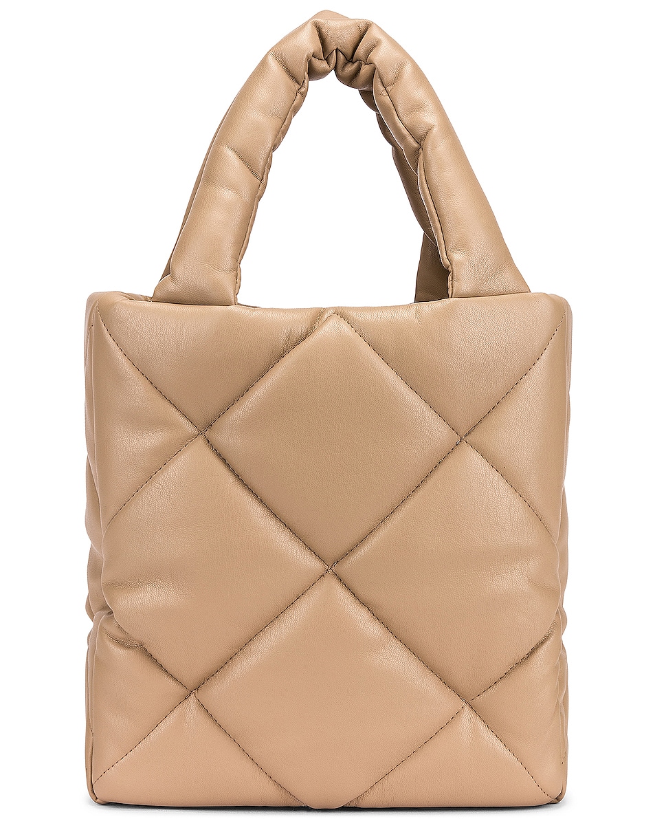 Image 1 of STAND STUDIO Rosanne Faux Leather Diamond Bag in Warm Sand