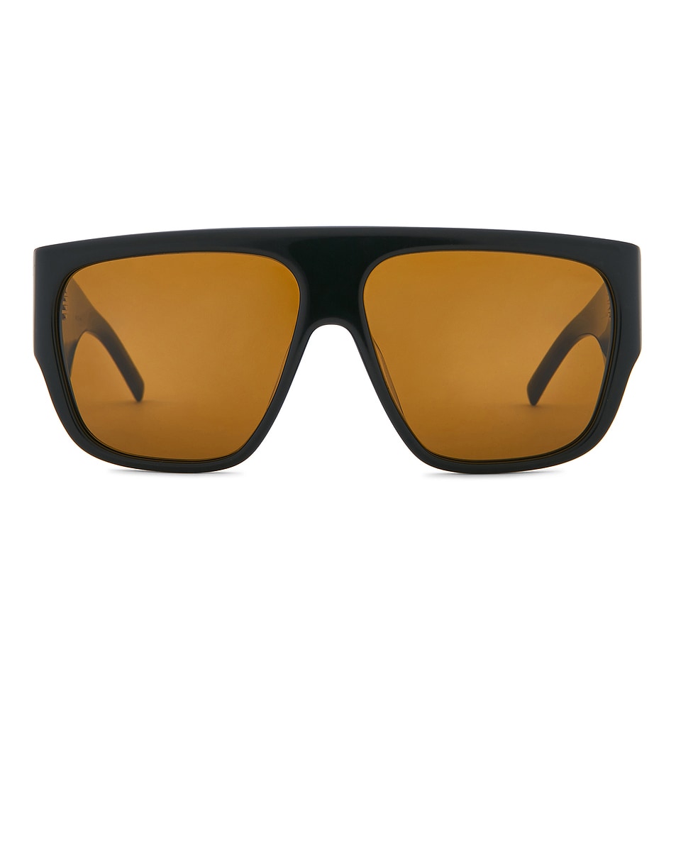 Image 1 of St. Agni Linea Oversized Sunglasses in Black & Brown