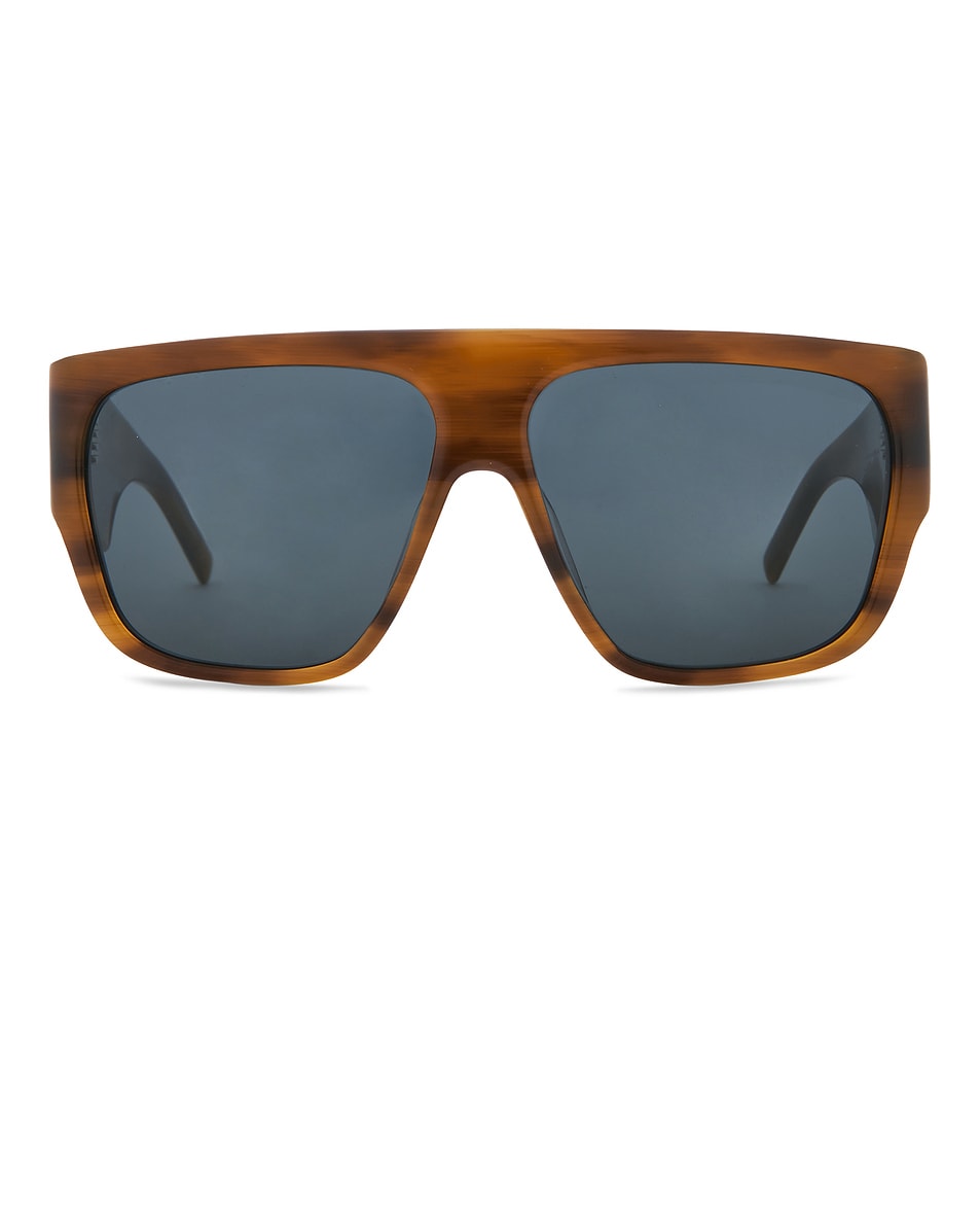 Image 1 of St. Agni Linea Oversized Sunglasses in Tortoiseshell & Grey