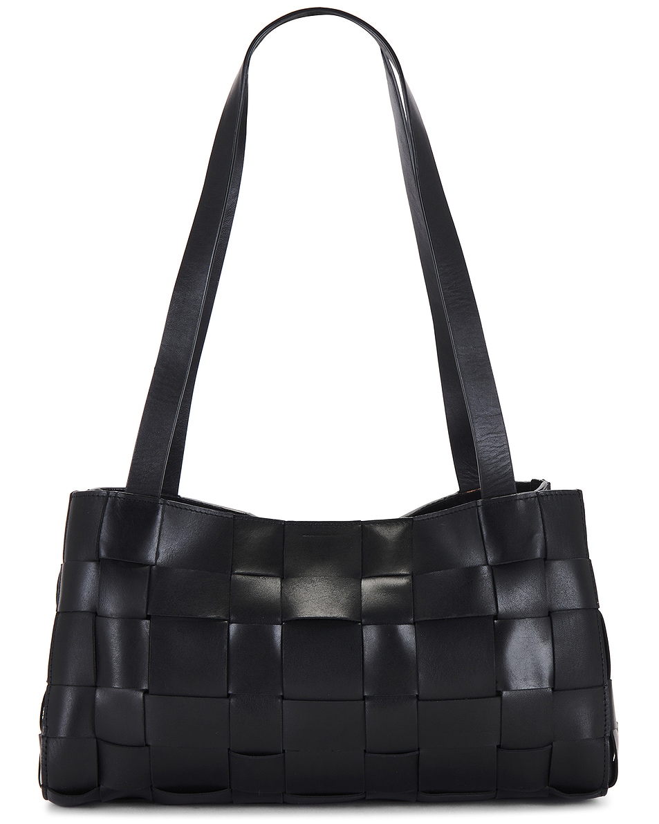 Image 1 of St. Agni Slim Woven Tote in Black