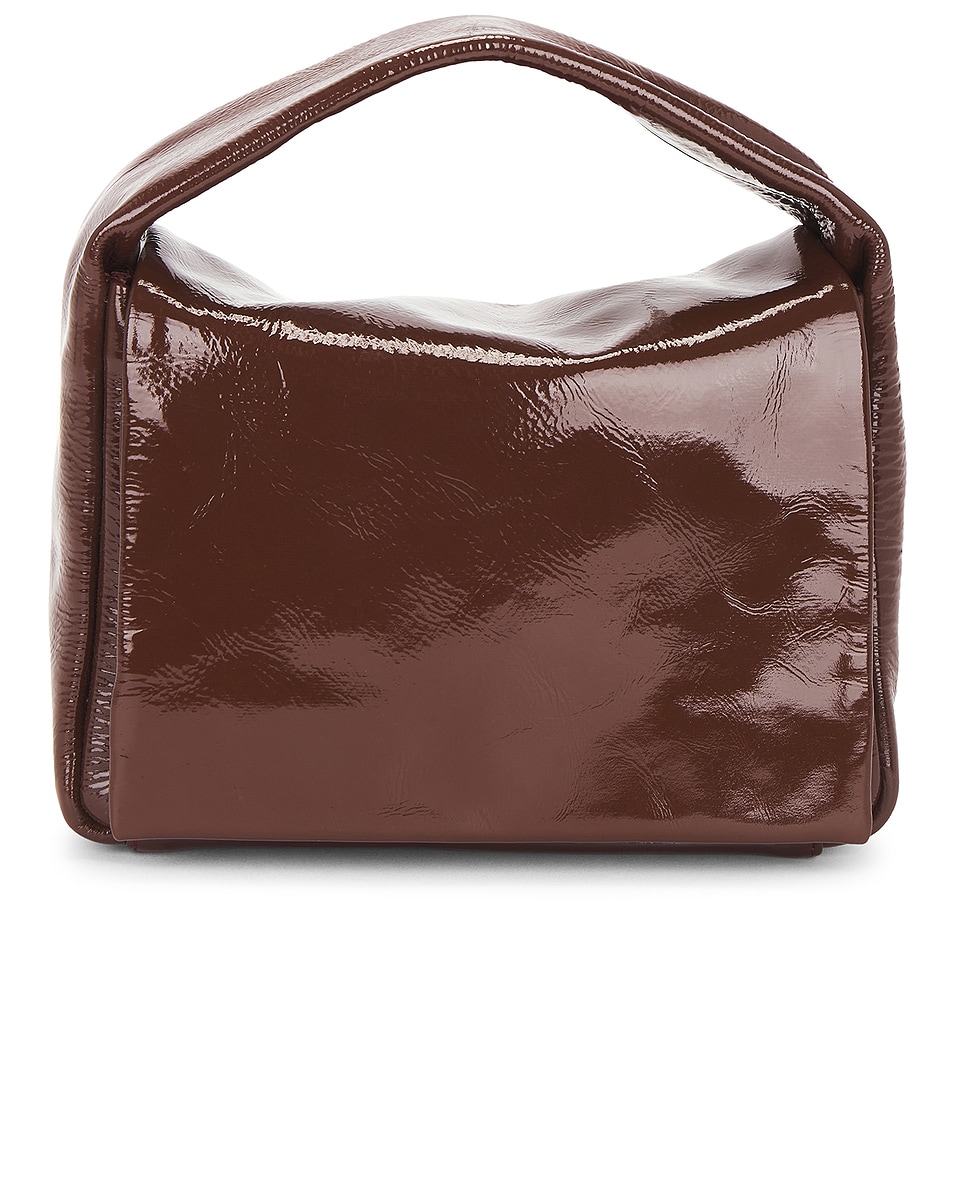 Image 1 of St. Agni Petit Soft Top Handle Bag in Patent Liqueur