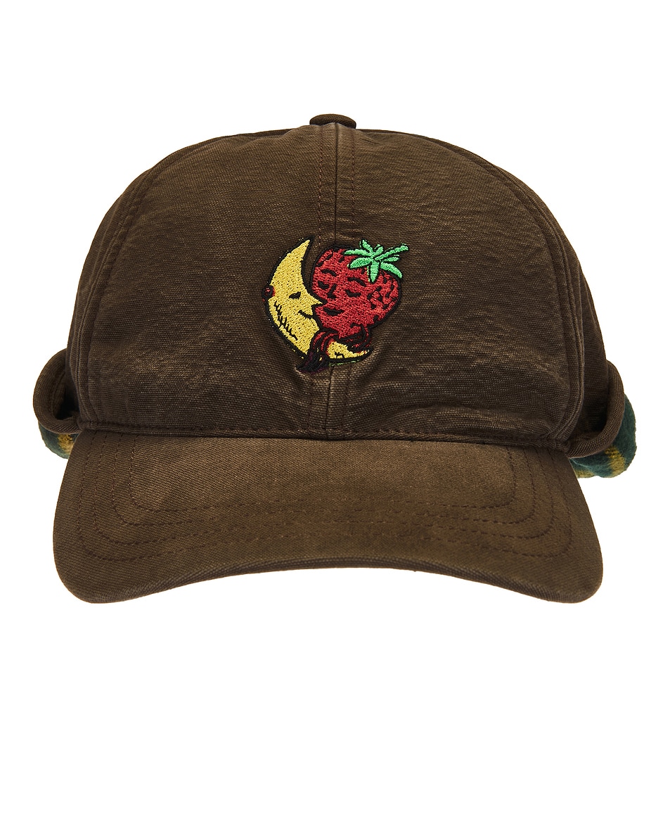 Image 1 of Sky High Farm Workwear Logo Trapper Cap in Brown