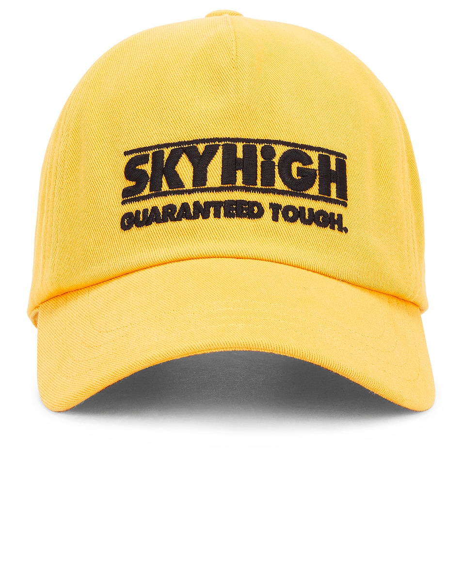 Image 1 of Sky High Farm Workwear Construction Graphic Logo #2 Cap Woven in Yellow