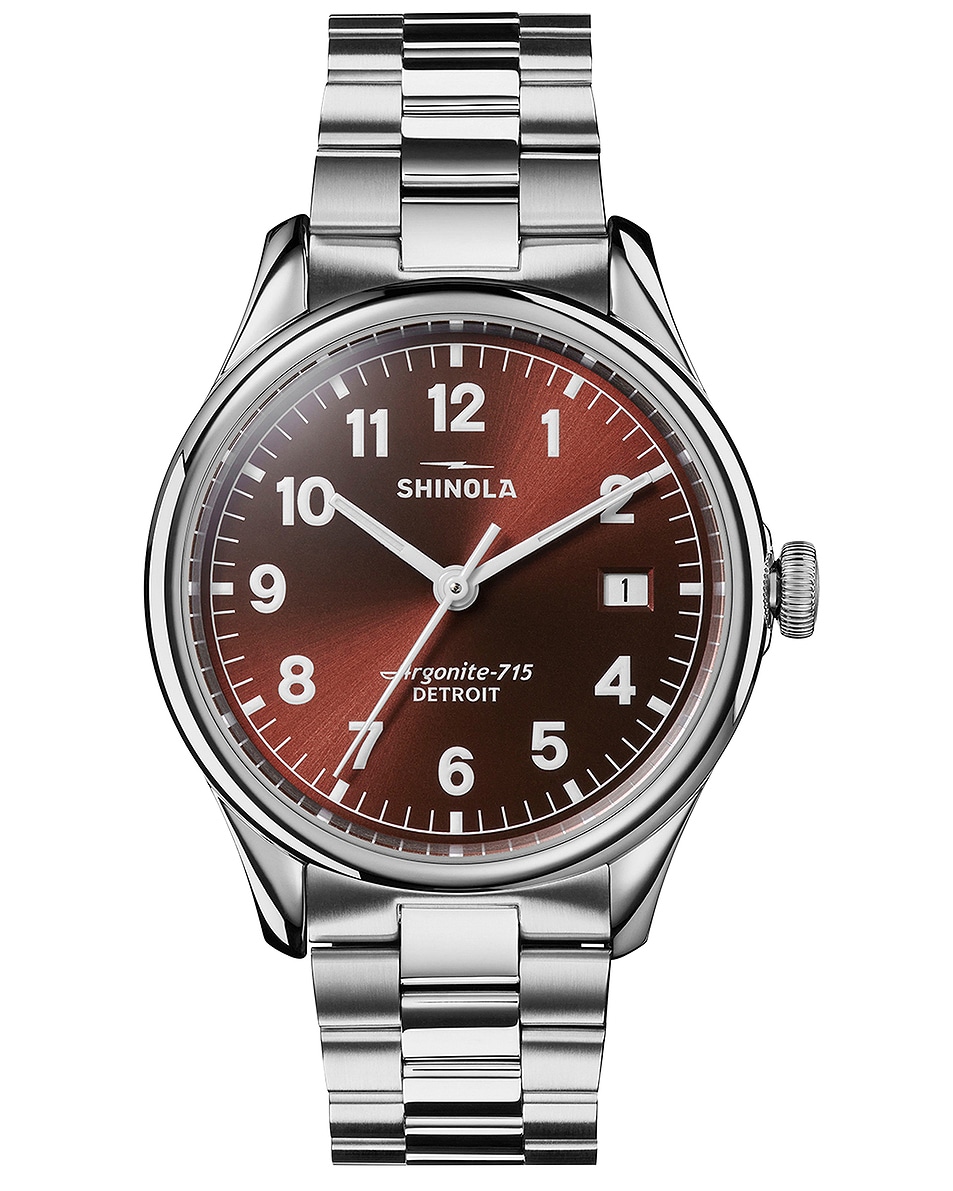 Image 1 of Shinola Vinton 38mm in Whiskey Brown