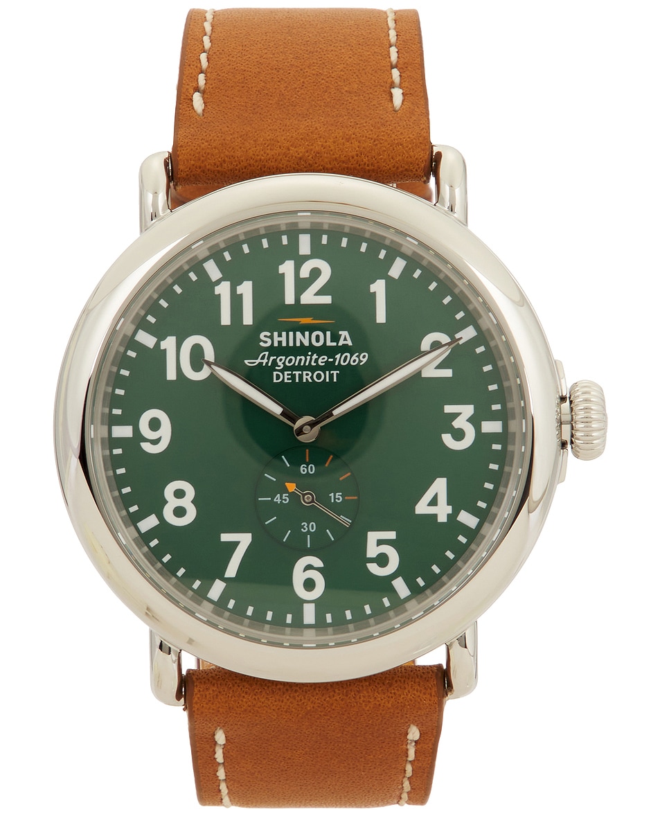 Image 1 of Shinola Runwell 47mm Watch in Green