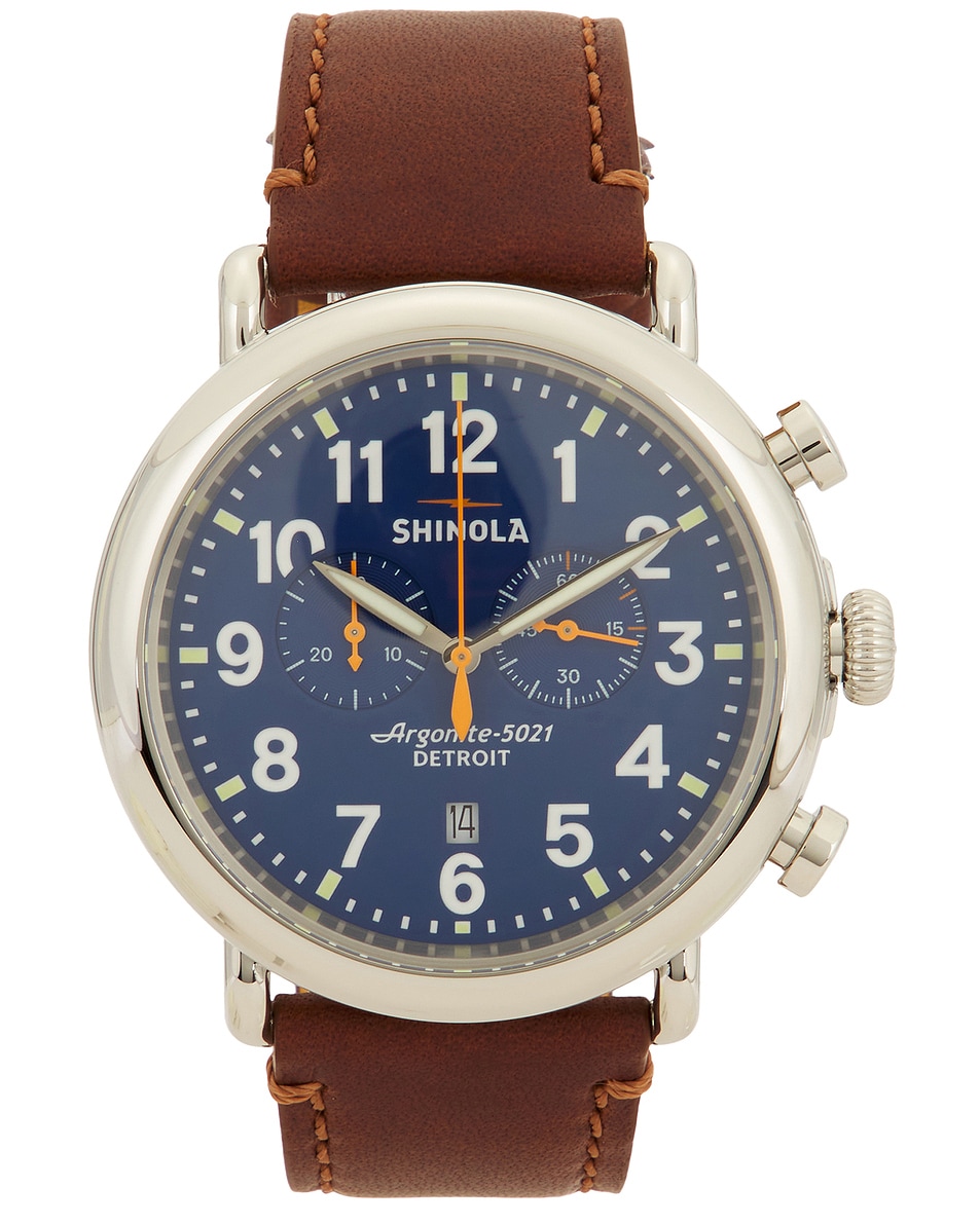 Image 1 of Shinola Runwell 47mm Watch in Blue
