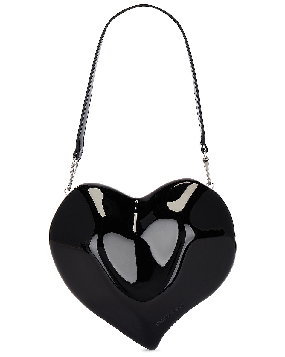 Image 1 of SIMONMILLER Molded Heart Bag in Black