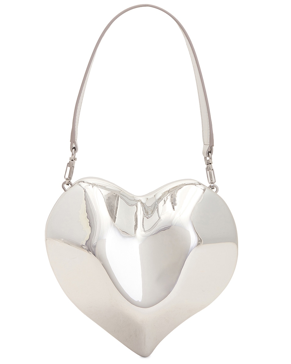 Image 1 of SIMONMILLER Molded Heart Bag in Silver