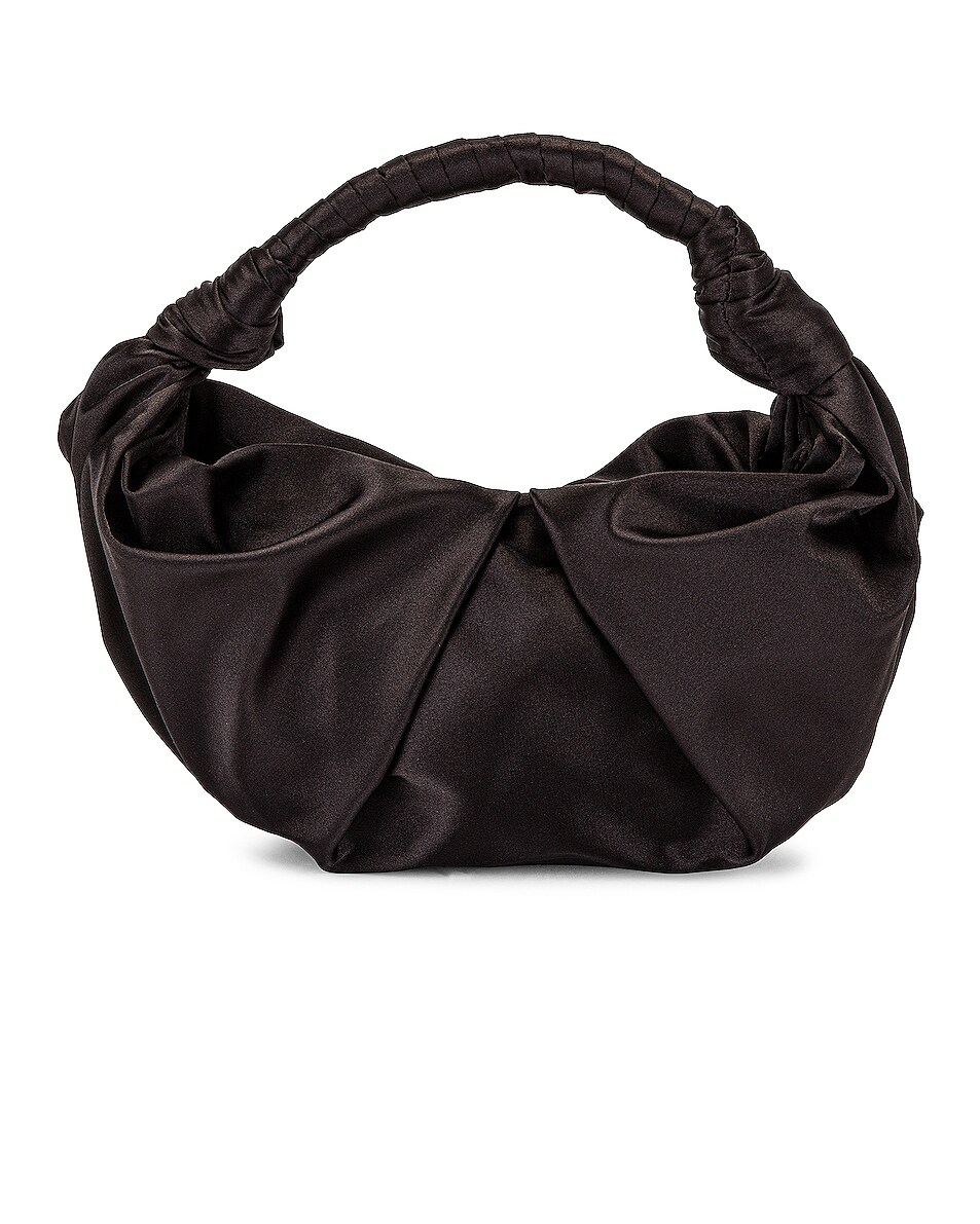 Image 1 of SIMONMILLER Lopsy Bag in Black Satin