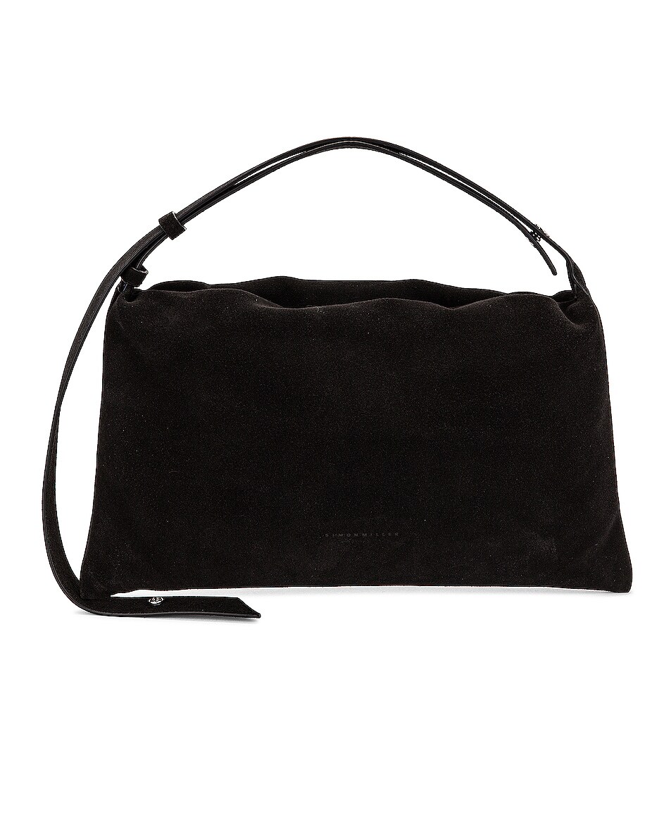 Image 1 of Simon Miller Puffin Bag in Black Suede