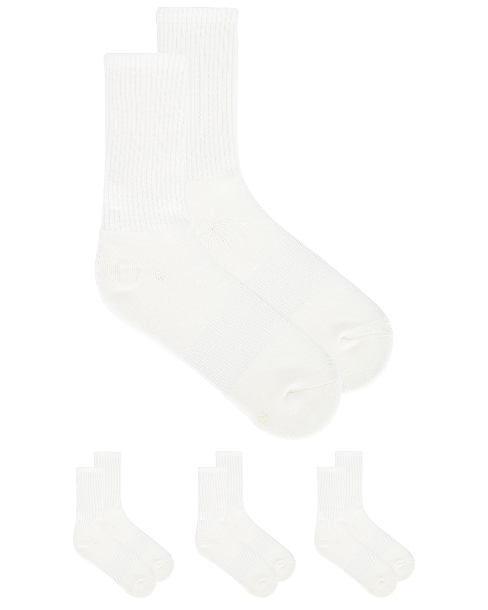 Image 1 of SKIMS Tube Crew Sock 3 Pack in Chalk