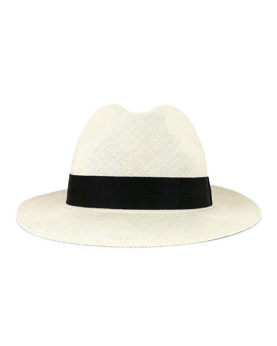 Image 1 of Saint Laurent Chapeau De Paille Hat in Off White
