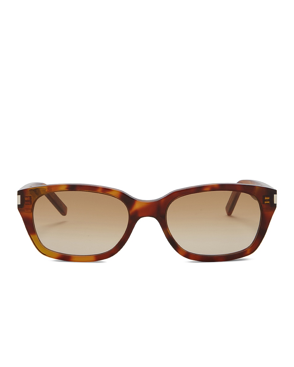 Image 1 of Saint Laurent SL 522 Sunglasses in Shiny Yellow Havana & Gradient Brown