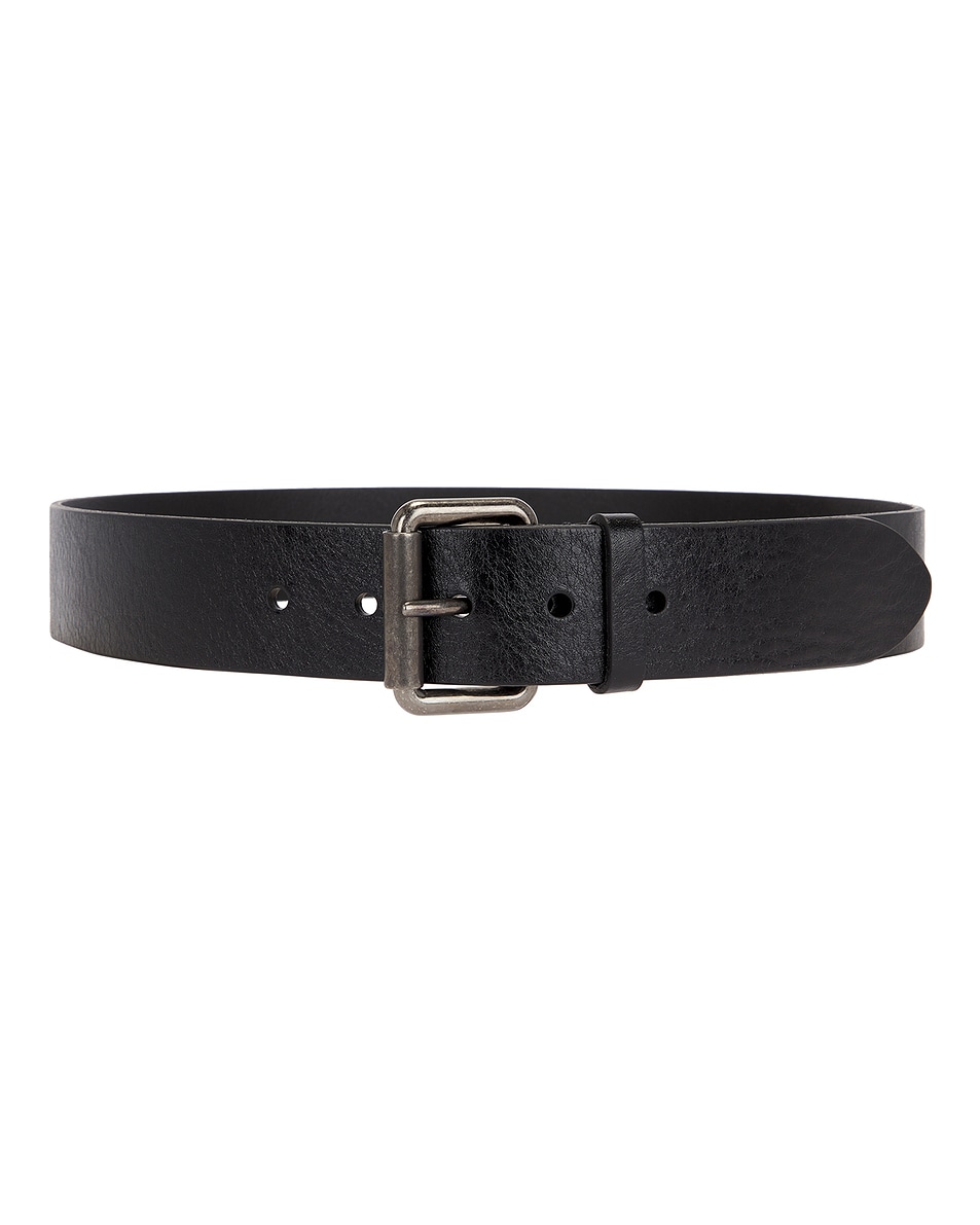 Image 1 of Saint Laurent Large Motorcycle Belt 4cm in Nero