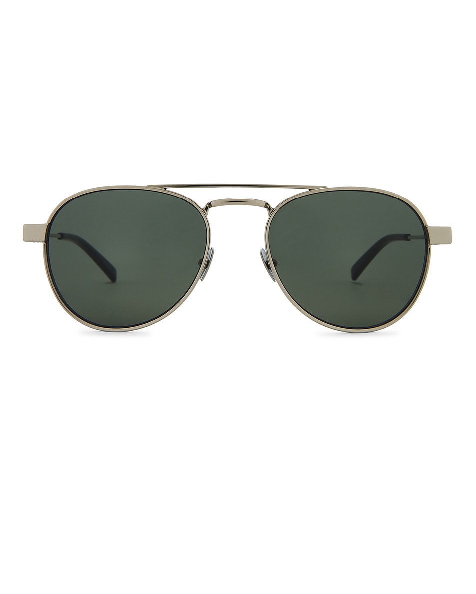 Image 1 of Saint Laurent Aviator Sunglasses in Silver