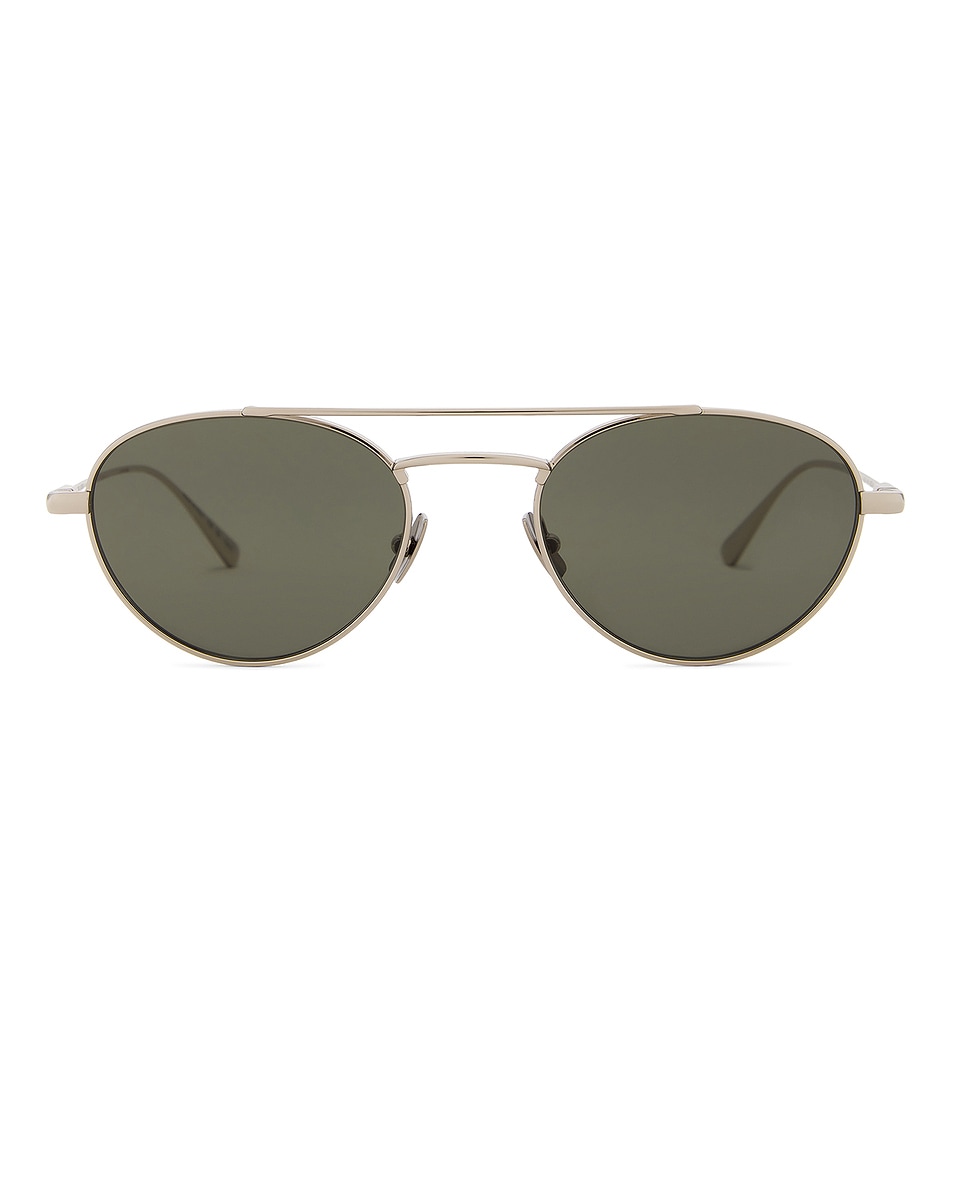 Image 1 of Saint Laurent Round Sunglasses in Silver & Grey
