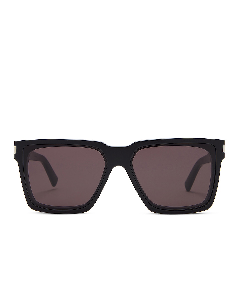 Image 1 of Saint Laurent Rectangular Sunglasses in Black